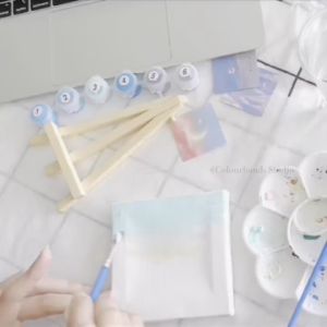 AMK 1/2 Size Stretched Canvas Art Board Oil Acrylic Painting Water Colour Drawing Wooden Craft Frame Paint Home Deco Papan Lukisan Kanvas Putih Melukis