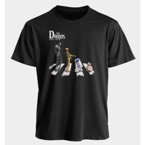 เสื้อยืดแขนสั้นพิมพ์ลายอุปกรณ์เสริมจากภาพยนตร์อเมริกันสตาร์วอร์ส เสื้อยืดผ้าฝ้ายแฟชั่นฤดูร้อนใส่สบายสำหรับผู้ชายและผู้หญิง