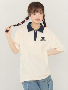 Gbiaior | Polo Collar Short Sleeve T-Shirt for Couple Loose Fit