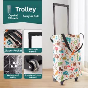 TEKANAI | Foldable Durable Shopping Trolley