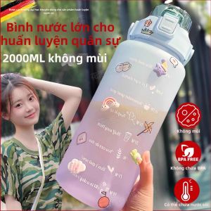 Bình Nước Đào Tạo Quân Sự Chống Nhiệt Dung Lượng Lớn 2000ml