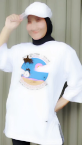 KOAS OVERSIZE FOREVER DETAIL DTF PRINT BAJU ATASAN LENGAN 7/8 BELI 4 GRATIS 1 ACAK