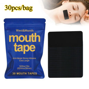 30pcs Anti Snoring Mouth Tape Nighttime Sleeping Mouth Breathing Improvement Promote Nose Breathing Health Care Reduce Dry Mouth