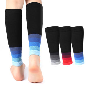 1Pair Leg Calf Compression Sleeves Socks for Runners Shin Splint Varicose Vein Calf Pain Relief - Calf Guard Great for Running Cycling Maternity Nurses