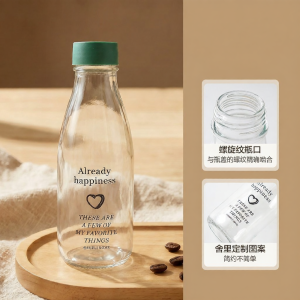 SHELI | Portable Glass Bottle Milk Cup Juice Tumbler
