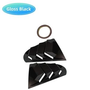 Rear ABS Carbon Fiber Side Vent Window Louver Trim Cover For Mitsubishi Lancer EX X EVO 2008-2018 Body kit