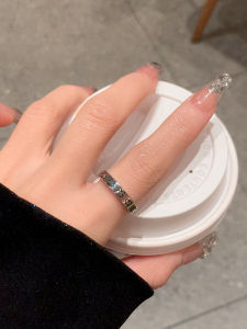 Titanium Steel Rabbit Design Ring for Women Simple Elegance Fashionable Minimalist Band Finger Ring Sweet Style Fresh out