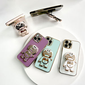 Hontinga เคสโทรศัพท์ OPPO Reno8 Pro 5G Reno 8 Pro 8Z 5G พร้อมขาตั้งอนิเมะโดราเอม รูปร่างทั้งหมดกล้องเคสกันกระแทกเคสยางป้องกันรอยขีดข่วนสำหรับเด็กผู้หญิง