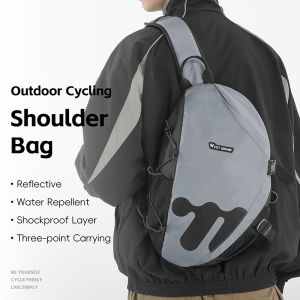 WEST BIKING Large Capacity Crossbody Bag Waterproof Shoulder Bag Outdoor Travel Chest Pack High Quality Storage Backpack Men Women Portable Cycling Hiking Crossbody Bag