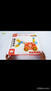 Mainan Edukasi Konstruksi Kayu DIY Nut Fittings Combination MWZ-3045