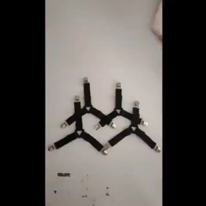 ส่งจากไทย สายรัดมุมเตียงนอน Bed Sheet Straps คลิปผ้าปูที่นอน ที่รัดมุมผ้าปู กันลื่น 3 ทาง 6 ด้าน ทำให้ตึง