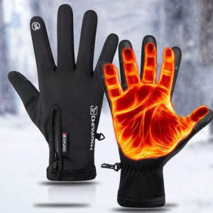 GTUBIKE Outdoor Winter Cycling Ski Gloves for Men Women Waterproof Touchscreen Warm Non-Slip Gloves Snowboard Motorcycle Gloves