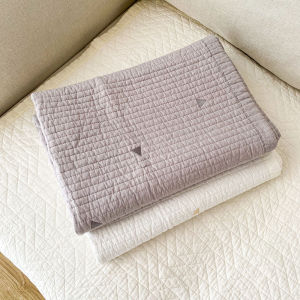 ผ้าคลุมเตียงเด็กผ้าฝ้ายแท้ ผ้าห่มปรับอากาศฤดูร้อน ผ้าห่มสำหรับนอนหลับพักผ่อนกลางวัน ผ้าห่มปักลาย ผ้าห่มปักลาย ผ้าคลุมเตียงแบบซักได้