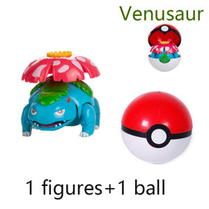 Takara Tomy | Pokemon Figure Pokeball Transform Pikachu Charizard Venusaur Blastoise Mewtwo Gyarados Solgaleo Lunala Eevee Poke Ball Toy Gifts
