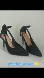 Giay búp bê cao gót nơ thỏ thời trang ND195