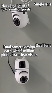 V380 Pro CCTV Dual Lens Camera CCTV Security Cameras Connect to Cellphone 5MP+5MP Auto 5G 1080P ual Lens Waterproof Camera Outdoor Dual Lens
