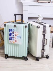 Craftsmanship Aluminum Frame Luggage Carry-On Suitcase 22 Inch Large Capacity Universal Wheels for Travel And Business Men