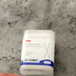 200 pcs/box Cotton Bud Swab Kepala Ganda untuk Bayi Sendok Telinga Kepala Sekrup Pembersih Telinga Hidung dan Ujung Telinga