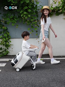 Q-BOX Ready Stock NEW 20inch  Travel Bag Travel Luggage Kid Foldable Trolley Carry on Suitcase Luggage  Kids Luggage