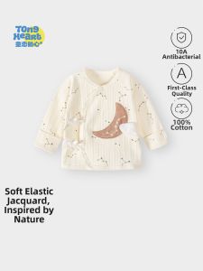 TONGLIANCHUXIN | Newborn Infant Half Back Shirt Pure Cotton A Class Spring Autumn Wear