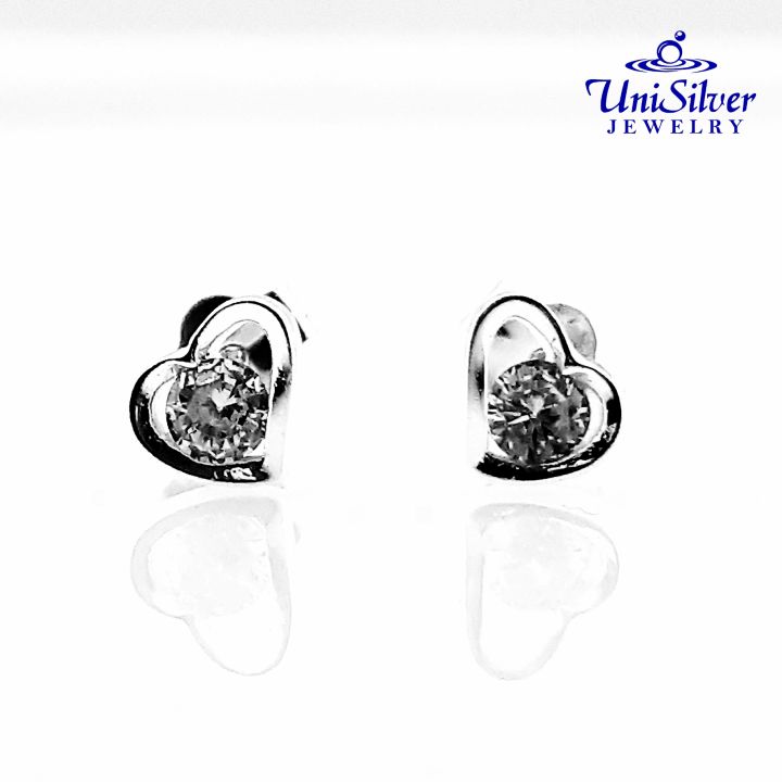 Unisilver 925 Sterling Silver Earring Studs (ES170-1001) Cubic