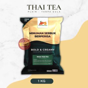 Serbuk Minuman 1 kg Rasa Thai Tea / Teh - PLAIN Tanpa Gula - JPS Powder Bubuk Instant