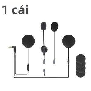 EJEAS | Tai Nghe EJEAS 2 Trong 1 Với Loa Mút Và Kẹp Gắn Micro Dành Cho Thiết Bị Liên Lạc Bluetooth Q7 Trên Xe Máy Giá Đỡ Tai Nghe 3.5mm