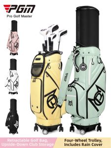PGM GOLF | Advanced Tech Smooth-feel Extendable Hardshell 4-wheel Golf Travel Bag