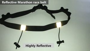 Dây đeo bib chạy bộ ZD01 dùng cho chạy giảiđể được 6 gói gelmặt trước phản quang