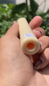 Pipa Gading Lokal Asli 12cm Bening Bulat Tebal Mulus