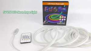 5V USB RGB LED Neon Light Strip with Music Sync and App Control 5mter