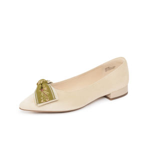 Reemoor | Embroidery Bow Low-Cut Shoes for Women