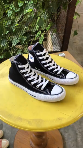 Sepatu All Star Sekolah SD SMP SMA Allstar Hitam Garis Putih 36-43 Classik Casual Converse High Pria Wanita Sneakers Shoes Canvas