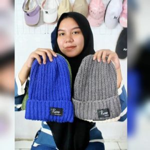 Topi Beanie Ruimo Premium Rajut Polos - Fashion Korea Import
