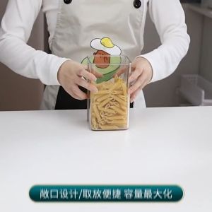 Toples Kotak Serbaguna Penyimpanan Makanan Simpan Jar Bumbu Snack Pemen Kue Biskuit Teh Multifungsi