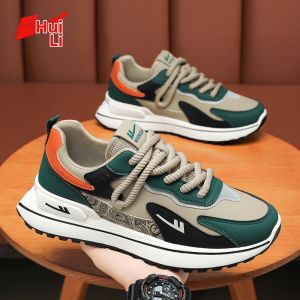 Warrior | Leather Waterproof Agnes Casual Soft-soled Elevator Mens Work Shoes