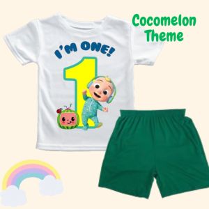 Coco.melon Theme Birthday Outfit for 4-year-olds