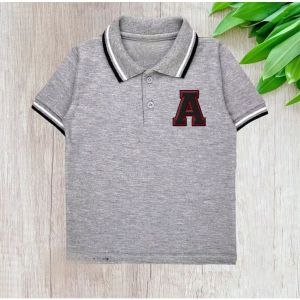 Kaos Polo Anak 2-10Tahun logo A Kaos Kerah Anak Wangki anak cowo dan cewe Atasan Anak Laki Laki&Perempuan
