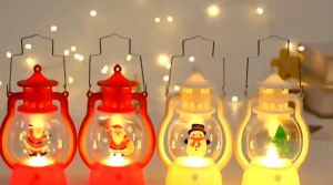 Đèn trang trí Noel đèn led quả cầu lồng đèn tròn đèn led giáng sinh di động cổ điển decor dễ thương - Happy Home 4U