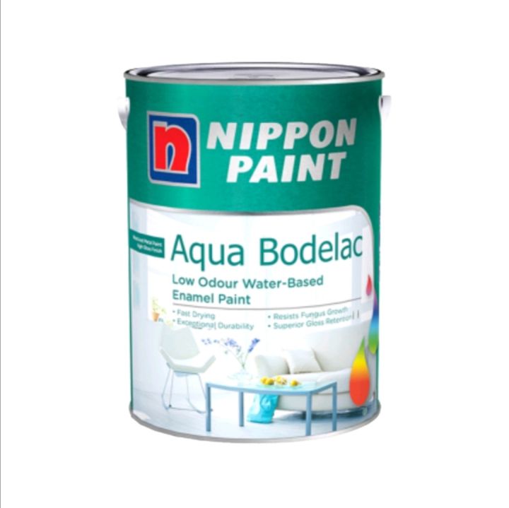 Nippon Paint Aqua Bodelac WaterBased Enamel Paint Lazada Singapore