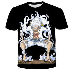 Bandai | 2026 Summer Fashion Kid Anime One Piece Luffy T Shirt Boy Clothing Kids Boys Tshirt Children T-shirt Short Sleeve Tops Tees Y2k