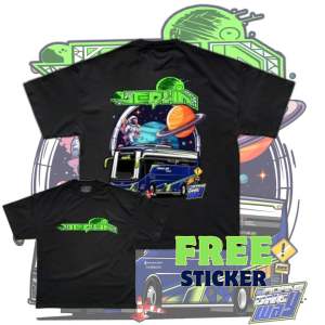 Kaos Bus Tunggal Jaya Jedha Jet Bus 5 Baju Bus Pakian Anak Laki-Laki 2-15th Free Sticker