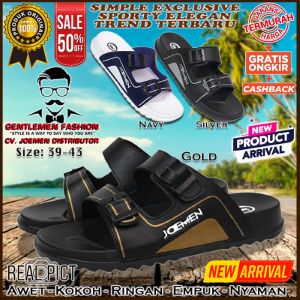 Sandal Sendal Slop Pria Kulit Casual Distro Kualitas Premium Jahitan Rapih Kuat Awet Ringan Empuk Nyaman Kasual Kekinian Terbaru Traveling Santai Pesta Outdoor Kondangan Selop Slip On Pria Cowok Cowo Laki Laki Dewasa Orang Tua S83