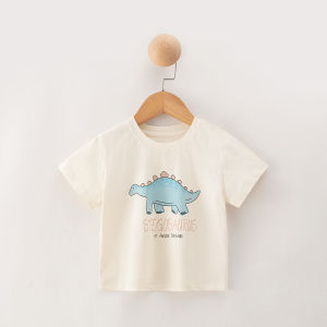 tinyclvb | Cute Dinosaur Print T-Shirt Thin for Summer