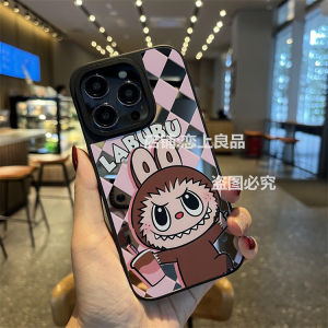 Creative Cartoon Magnetic Absorption Mirror Surface Phone Case for  16 pro Max Fashionable Protective Cover Silicone Acrylic