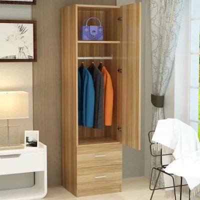 Modern Minimalist Single Door Wardrobe Childrens Closet Overall Bedroom Storage Cabinet Combination Home Furniture
