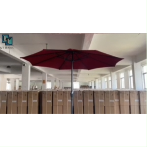 KT WARE 2.7M Patio Garden Umbrella Outdoor Market Table Round Umbrella For Garden Pool Market( FULL SET)