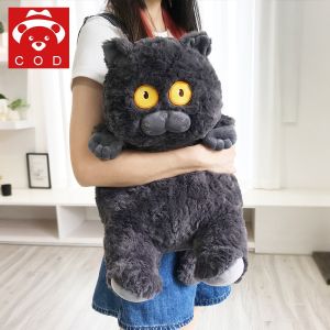 เล่นตุ๊กตา 40cm แมวดำ ตุ๊กตาลูกแมว โยนหมอน แมวน่ารัก แมวอ้วน ตุ๊กตา ของขวัญสำหรับเด็ก