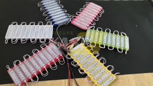4pcs High Quality Water Proof Ultrasonic Led Light 12 Eyes Single Row Lights For Motorcycle Battery Car