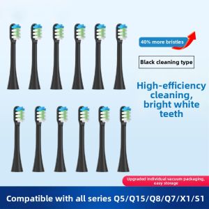Diamond Electric Toothbrush Heads Compatible with Q5/Q7/Q8/X1/Q15 Replacement S1 for Deep Cleaning Soft Bristles Standard Design